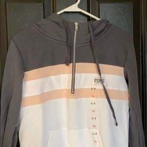 Pink/Victoria Secret half zip hoodie